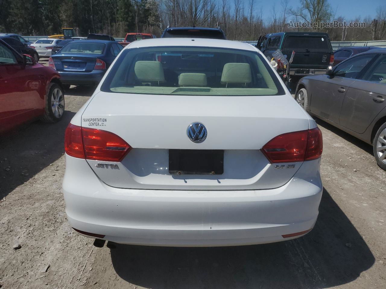 2011 Volkswagen Jetta Se White vin: 3VWDZ7AJ4BM365284