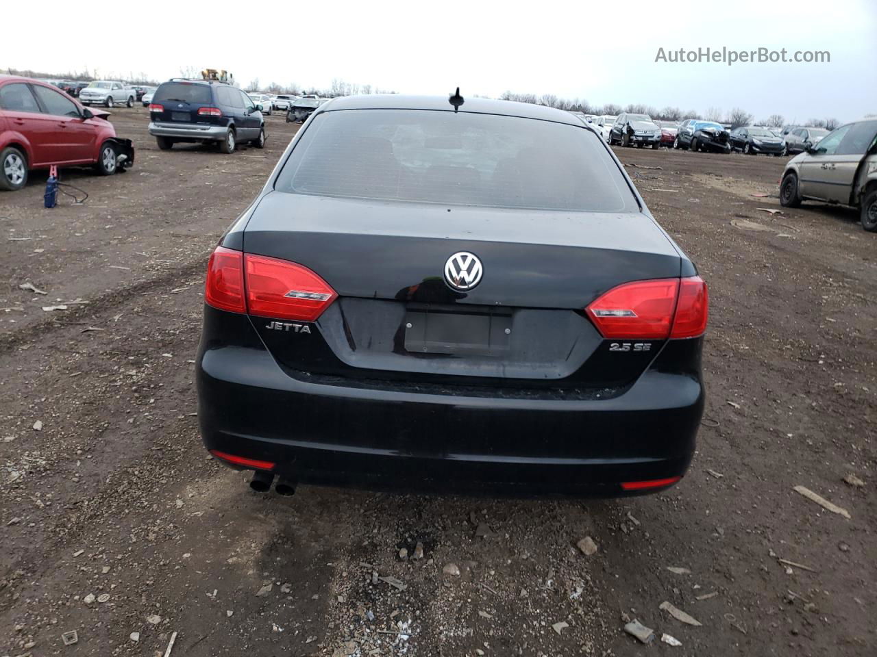 2011 Volkswagen Jetta Se Black vin: 3VWDZ7AJ4BM396258