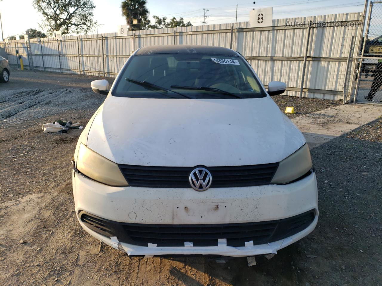 2011 Volkswagen Jetta Se White vin: 3VWDZ7AJ5BM048808