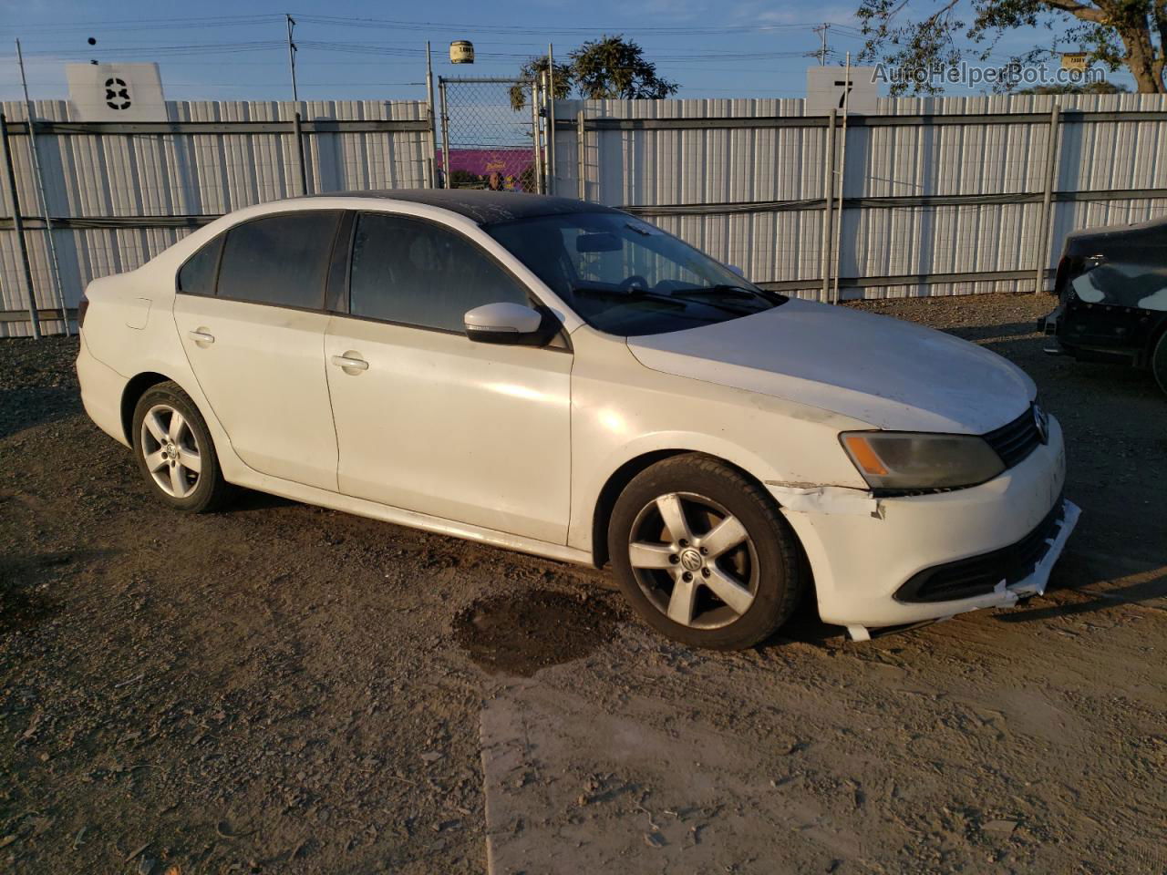 2011 Volkswagen Jetta Se White vin: 3VWDZ7AJ5BM048808