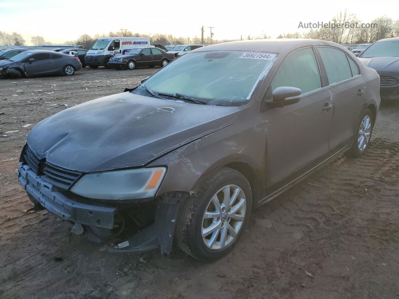 2011 Volkswagen Jetta Se Brown vin: 3VWDZ7AJ5BM323853