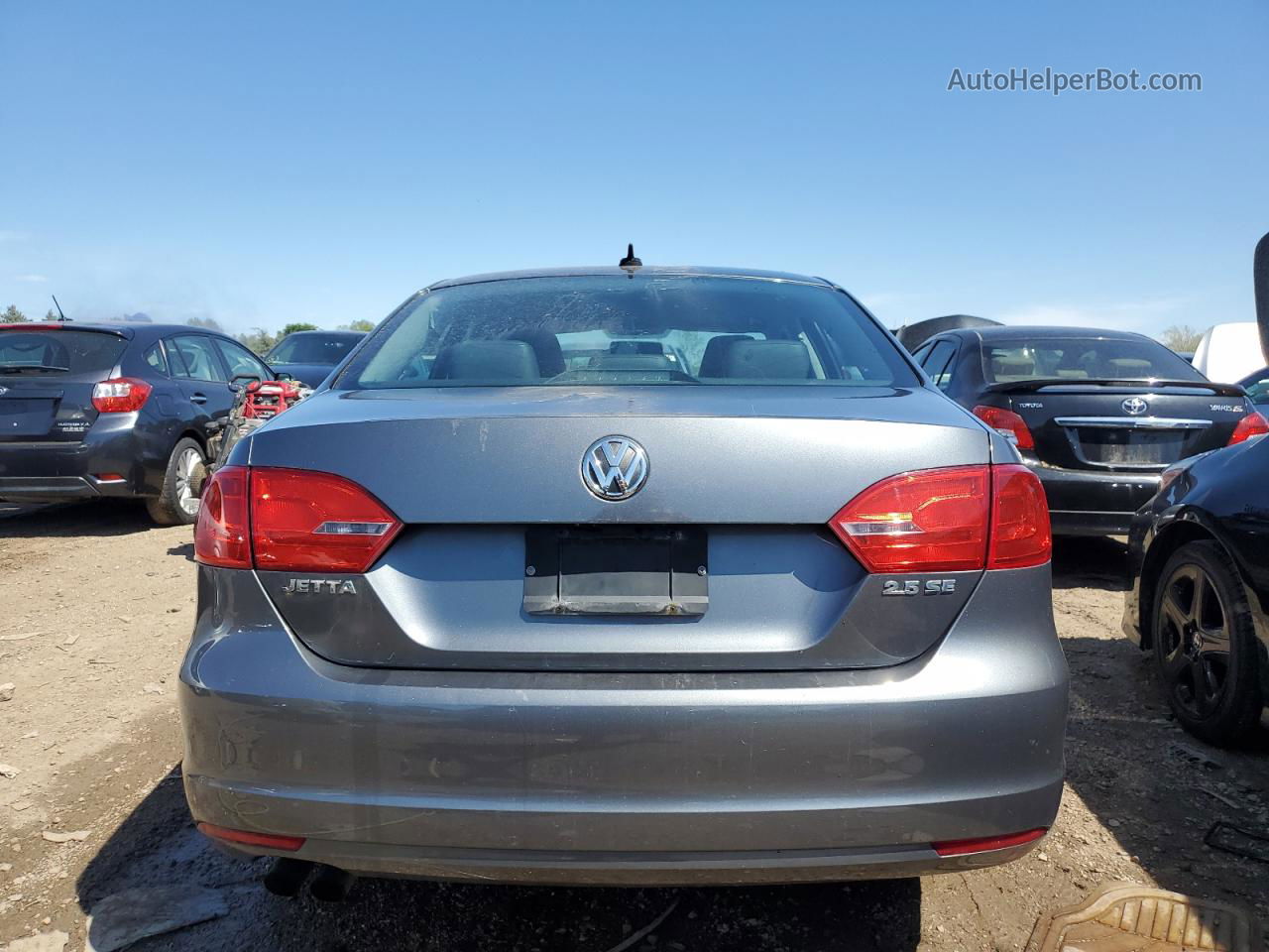 2011 Volkswagen Jetta Se Gray vin: 3VWDZ7AJ5BM376178