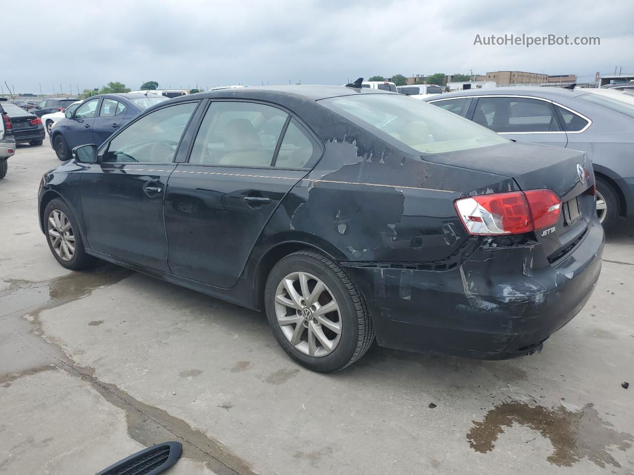 2011 Volkswagen Jetta Se Black vin: 3VWDZ7AJ5BM396513