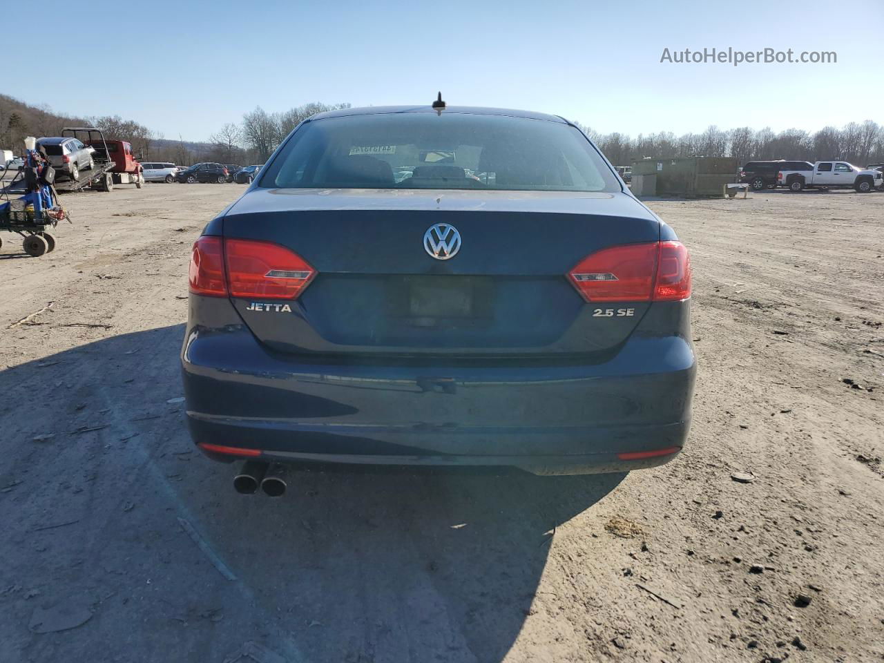 2011 Volkswagen Jetta Se Синий vin: 3VWDZ7AJ6BM018071