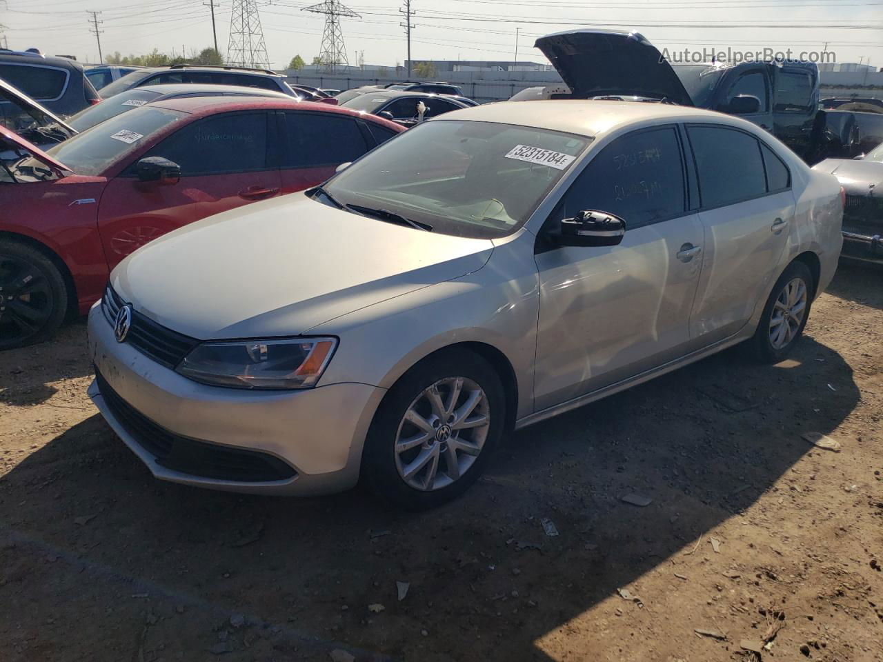 2011 Volkswagen Jetta Se Silver vin: 3VWDZ7AJ6BM021164