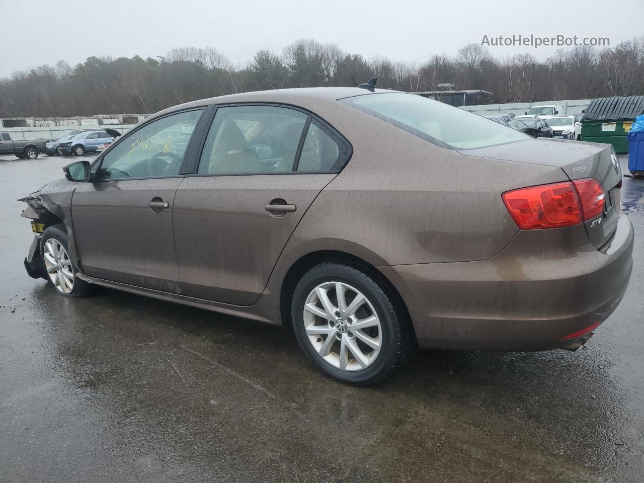 2011 Volkswagen Jetta Se Brown vin: 3VWDZ7AJ6BM325465