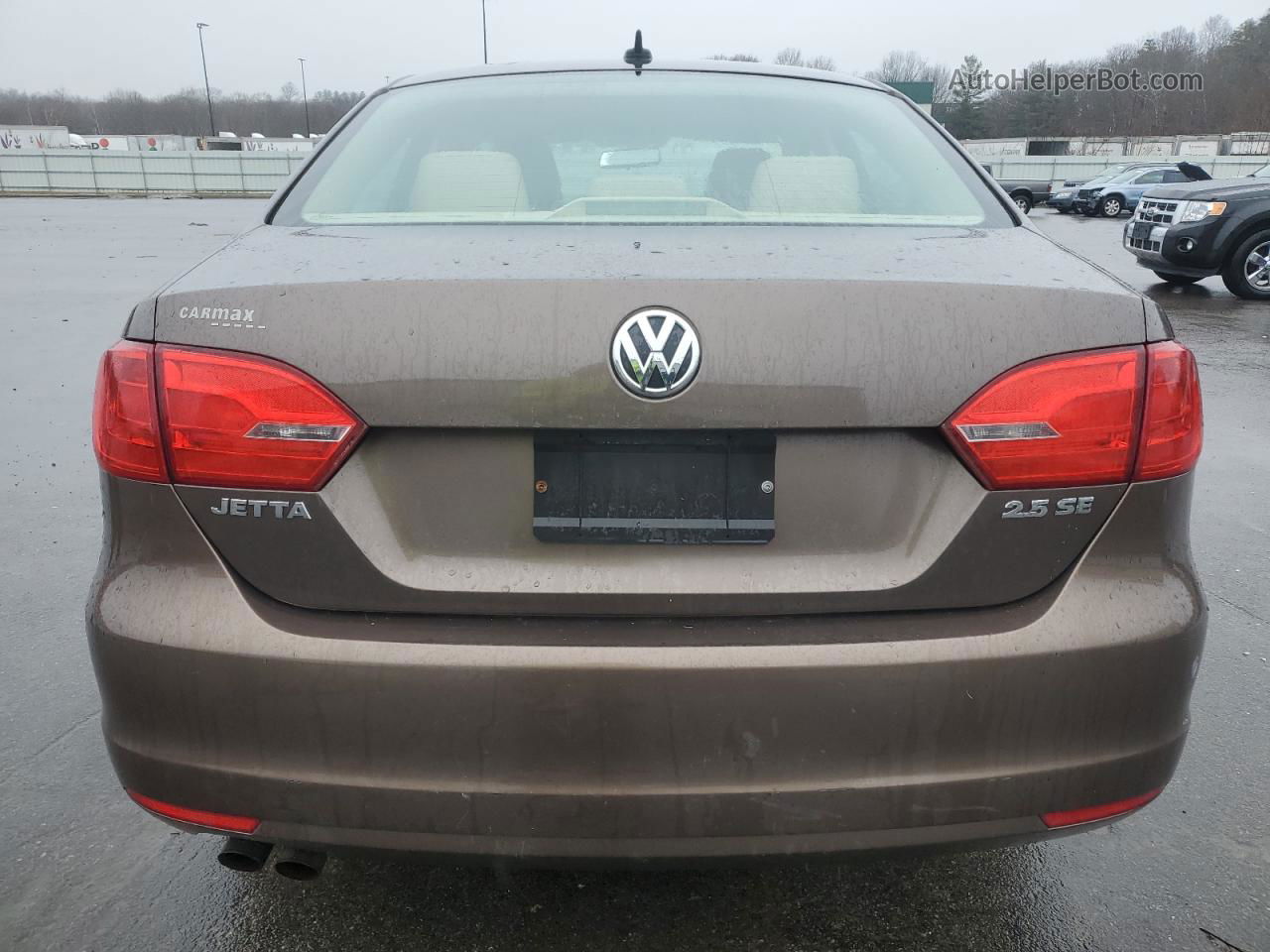 2011 Volkswagen Jetta Se Brown vin: 3VWDZ7AJ6BM325465