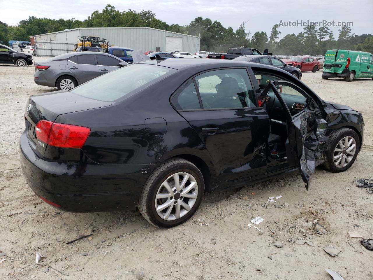 2011 Volkswagen Jetta Se Black vin: 3VWDZ7AJ6BM354707