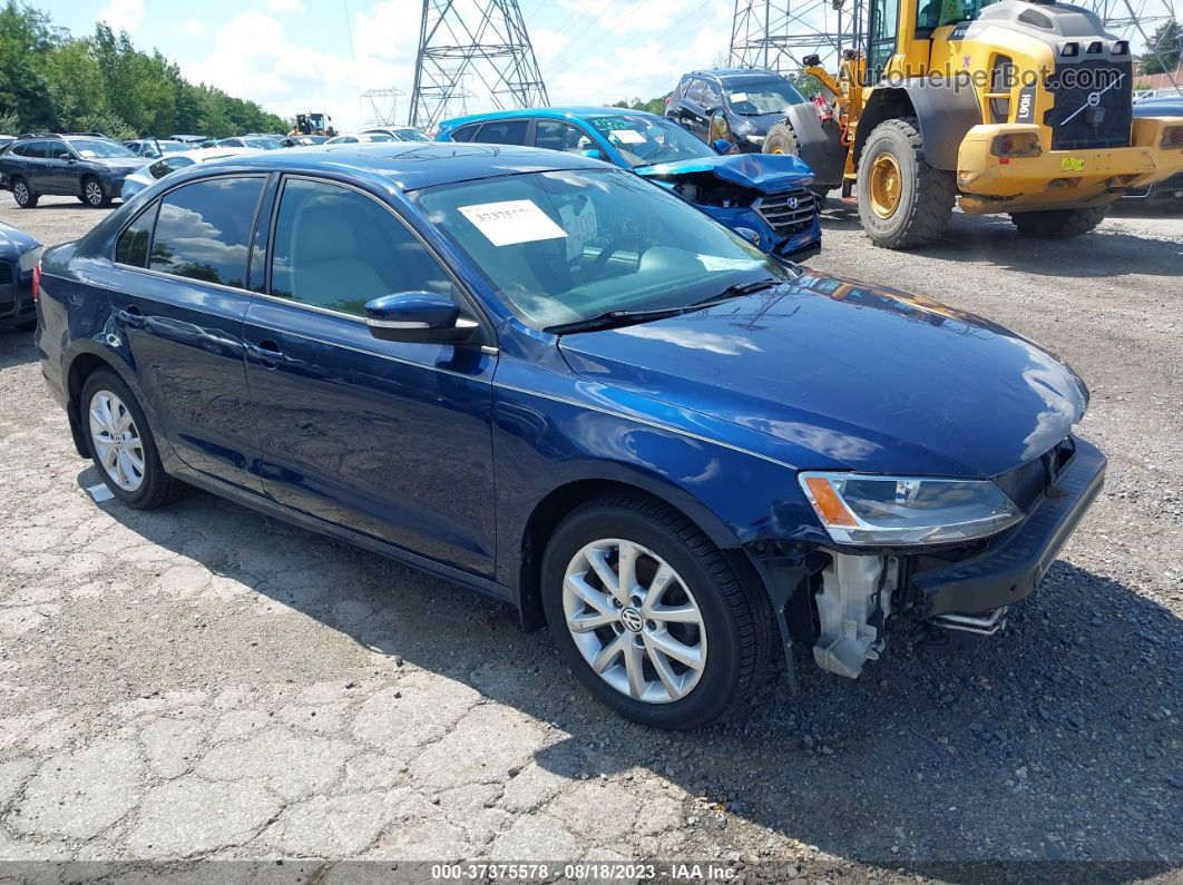 2011 Volkswagen Jetta Sedan Se W Blue vin: 3VWDZ7AJ6BM393751