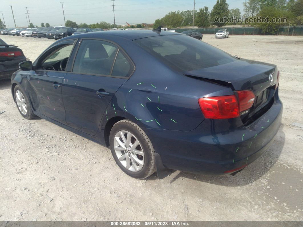 2011 Volkswagen Jetta Sedan Se W/convenience Pzev Синий vin: 3VWDZ7AJ7BM011727