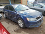 2011 Volkswagen Jetta Se Синий vin: 3VWDZ7AJ7BM018631