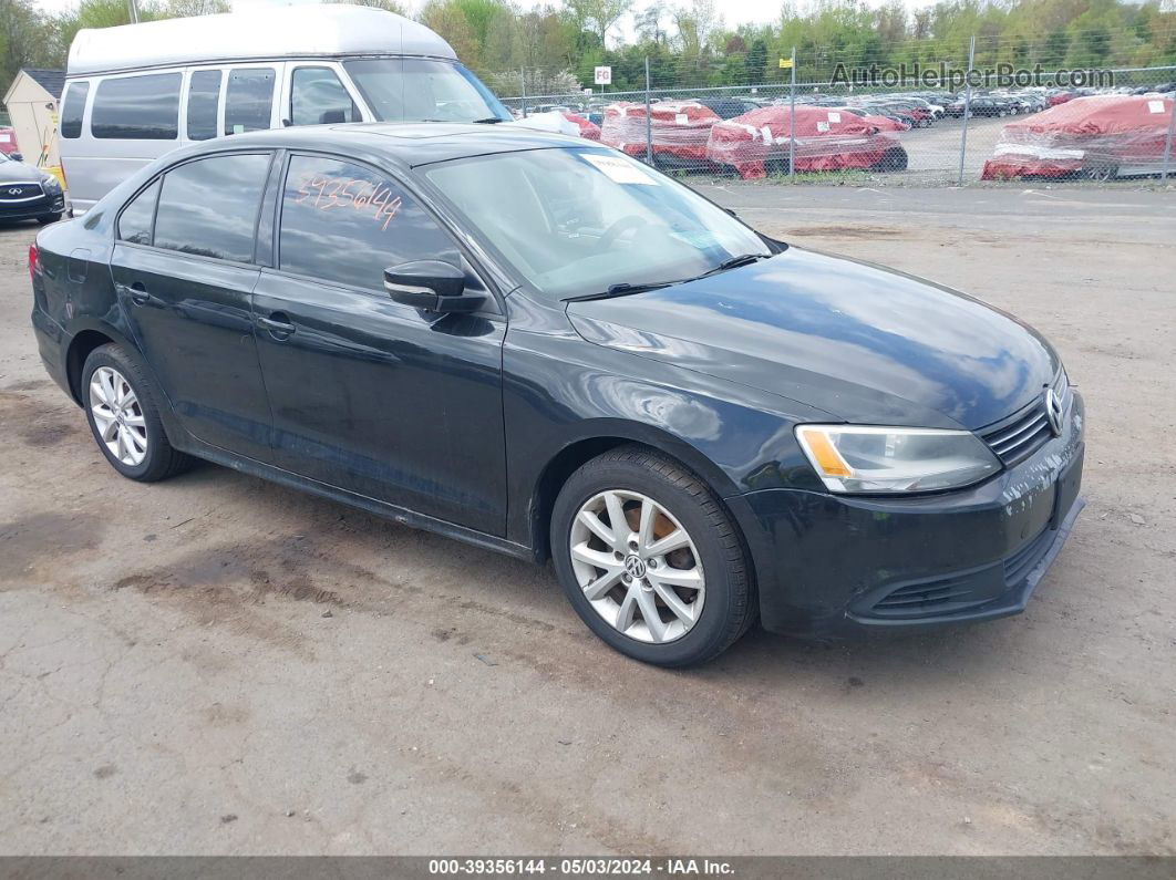 2011 Volkswagen Jetta 2.5l Se Black vin: 3VWDZ7AJ7BM338256