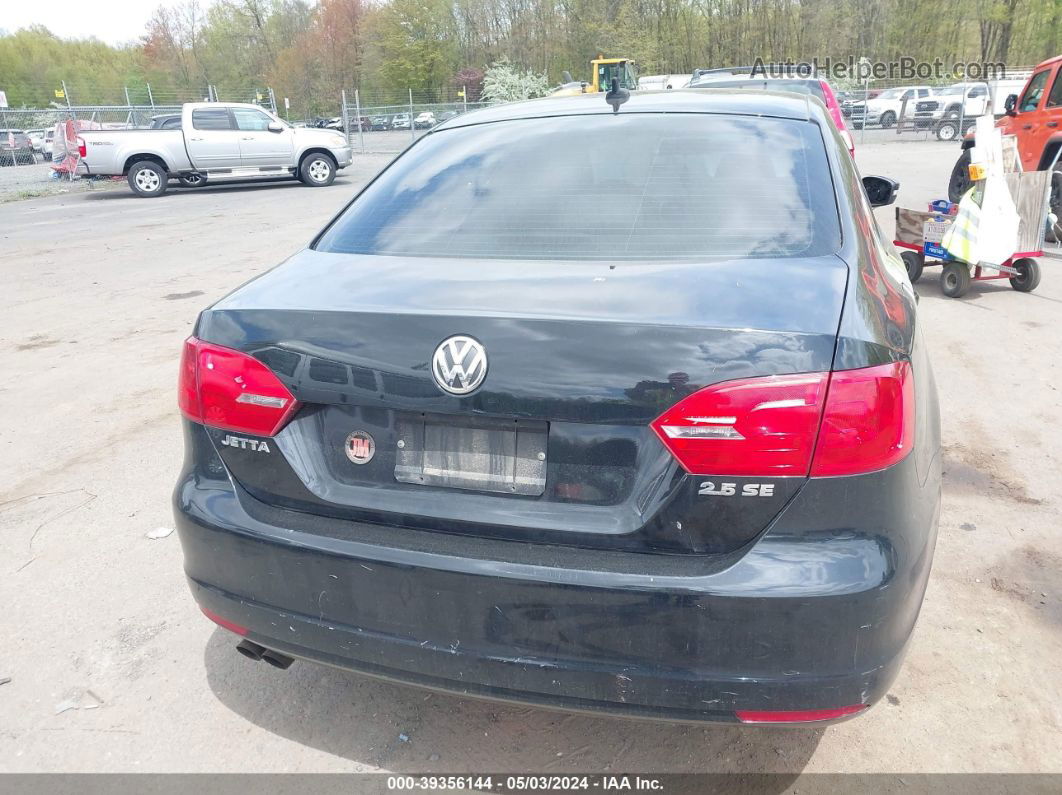 2011 Volkswagen Jetta 2.5l Se Black vin: 3VWDZ7AJ7BM338256