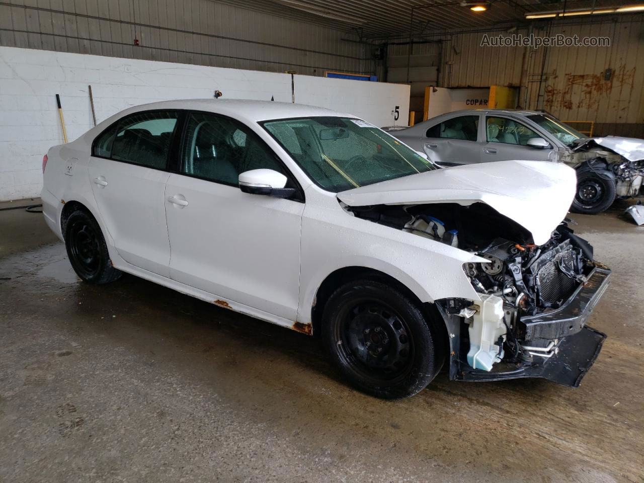 2011 Volkswagen Jetta Se White vin: 3VWDZ7AJ8BM042890