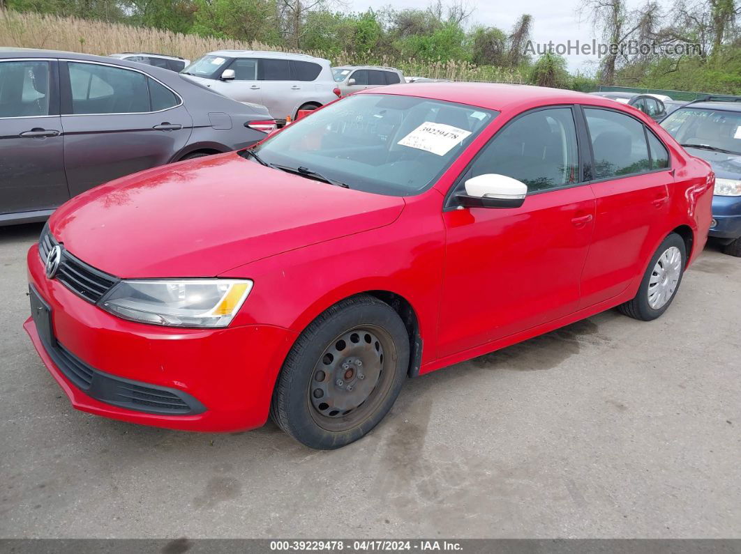 2011 Volkswagen Jetta 2.5l Se Red vin: 3VWDZ7AJ8BM062623