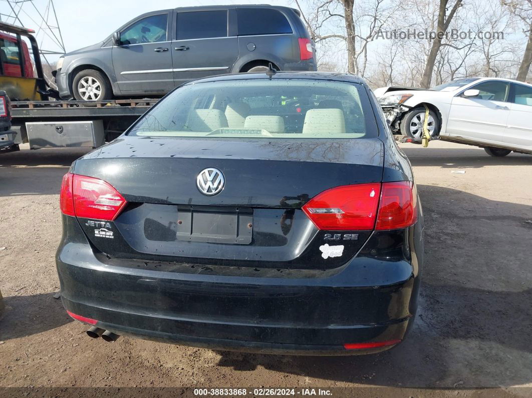 2011 Volkswagen Jetta 2.5l Se Черный vin: 3VWDZ7AJ8BM099624