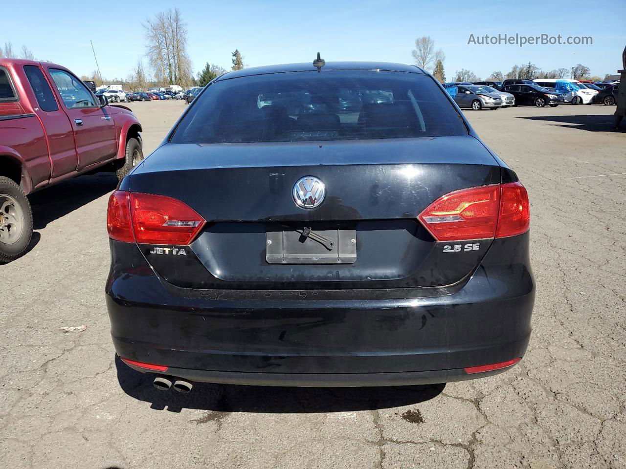 2011 Volkswagen Jetta Se Black vin: 3VWDZ7AJ8BM308859