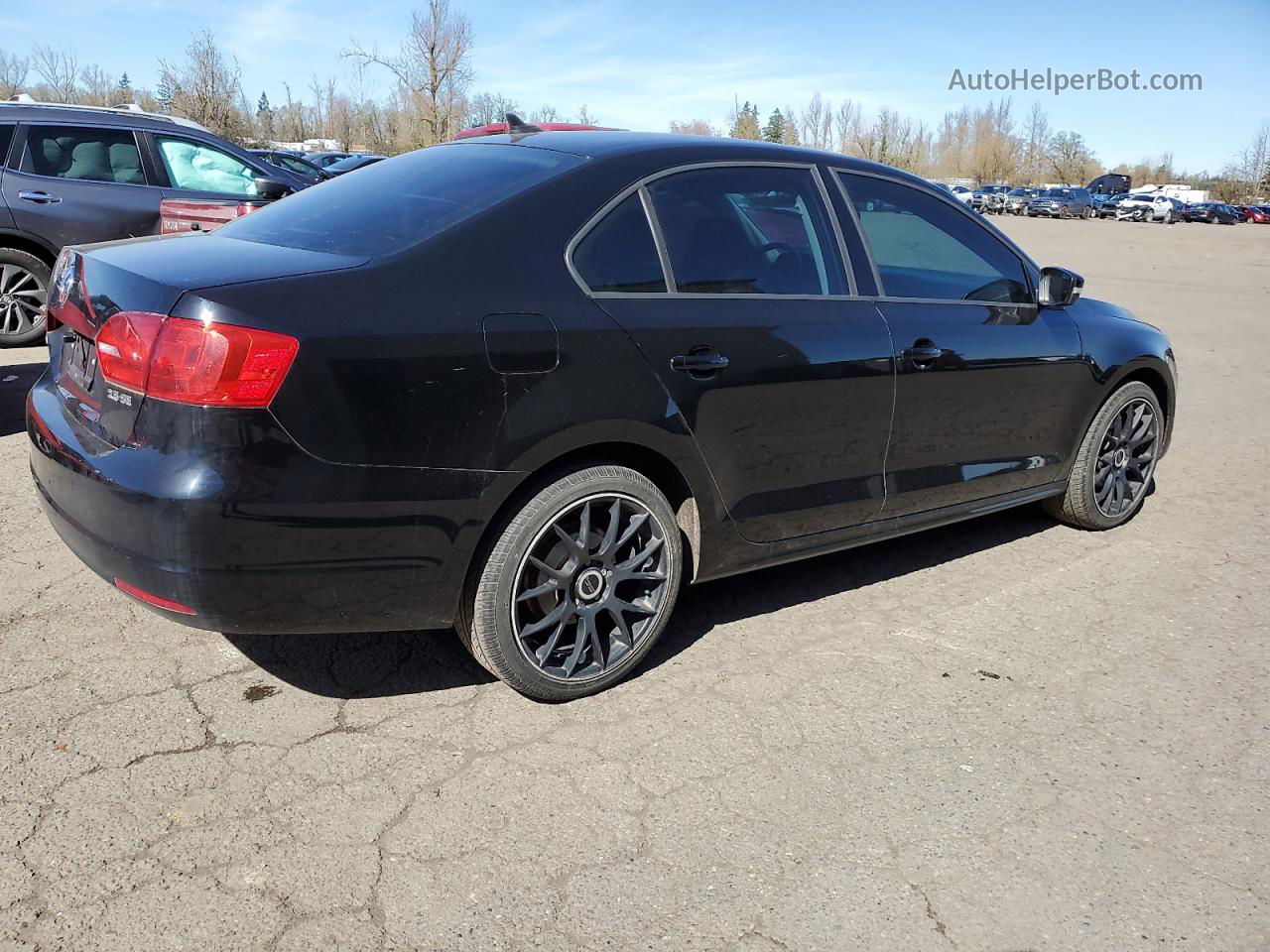 2011 Volkswagen Jetta Se Black vin: 3VWDZ7AJ8BM308859