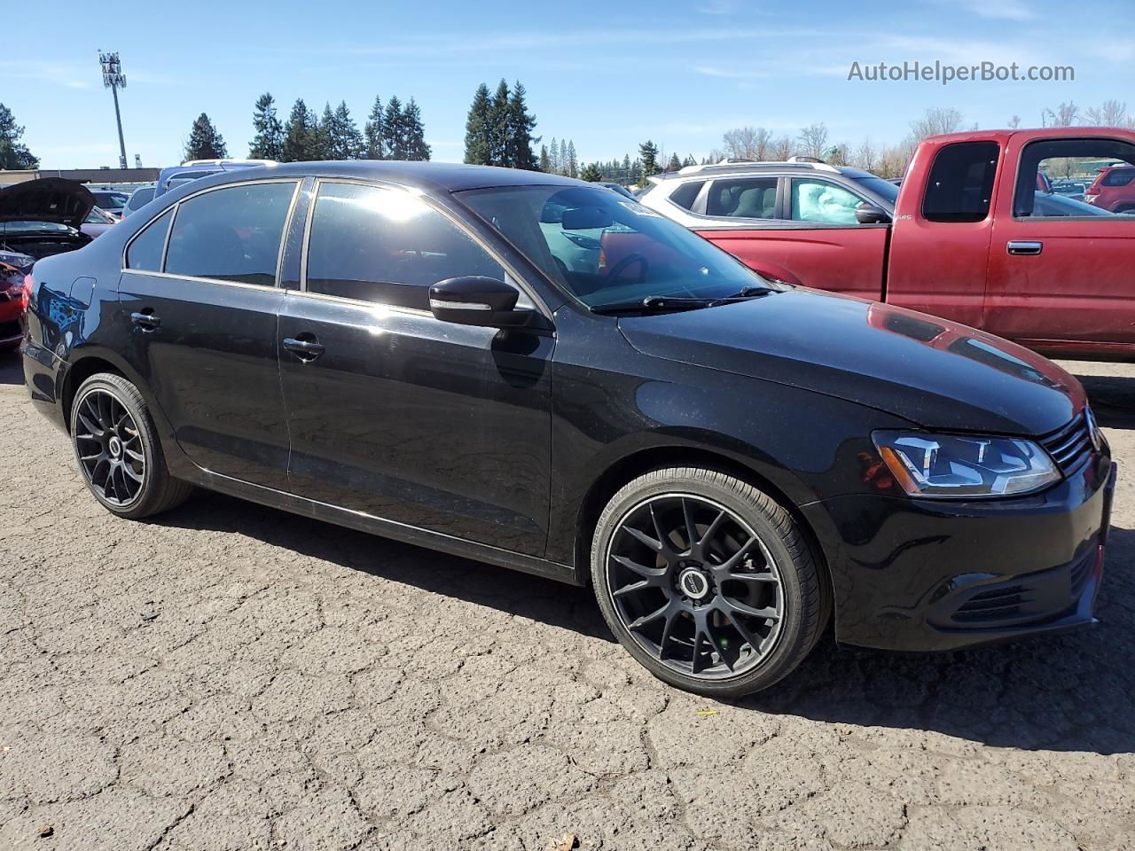 2011 Volkswagen Jetta Se Black vin: 3VWDZ7AJ8BM308859