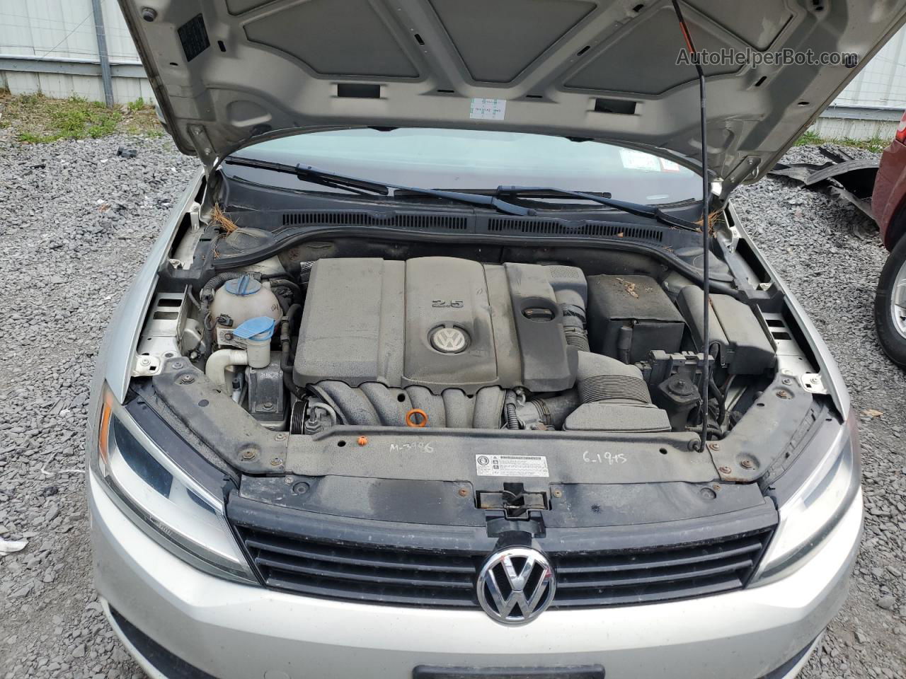 2011 Volkswagen Jetta Se Серый vin: 3VWDZ7AJ8BM346558