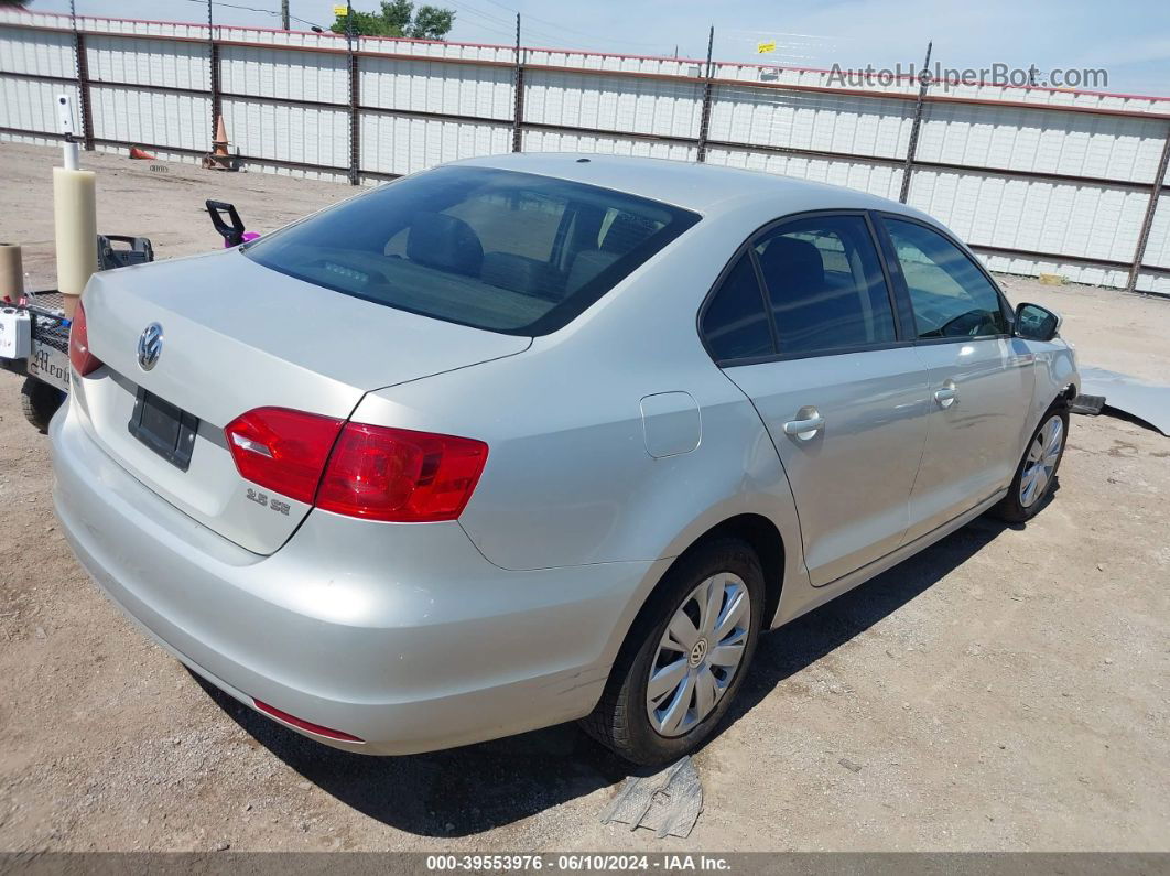 2011 Volkswagen Jetta 2.5l Se Silver vin: 3VWDZ7AJ8BM348715