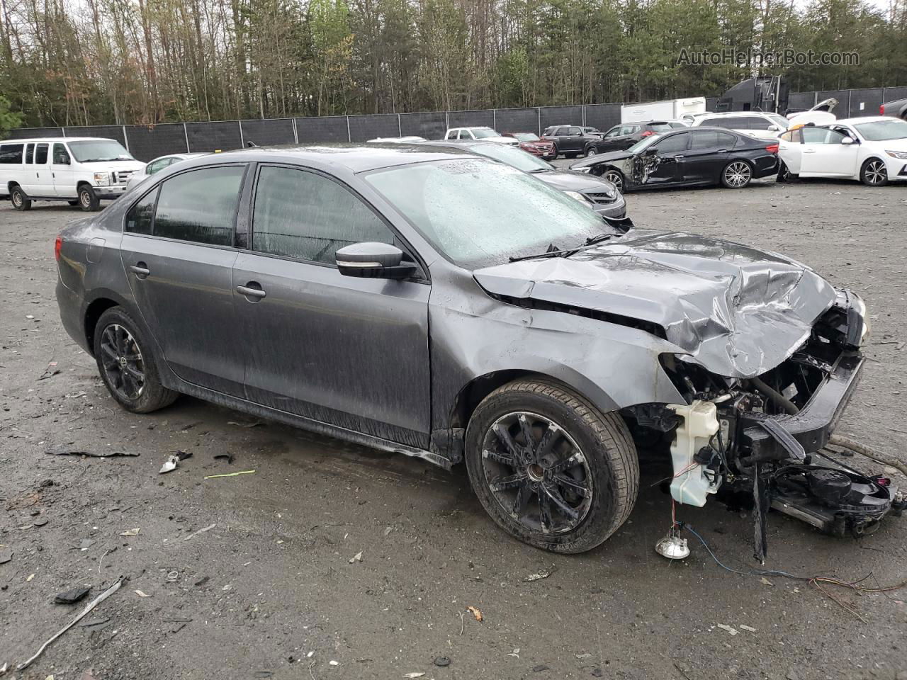 2011 Volkswagen Jetta Se Gray vin: 3VWDZ7AJ8BM366986