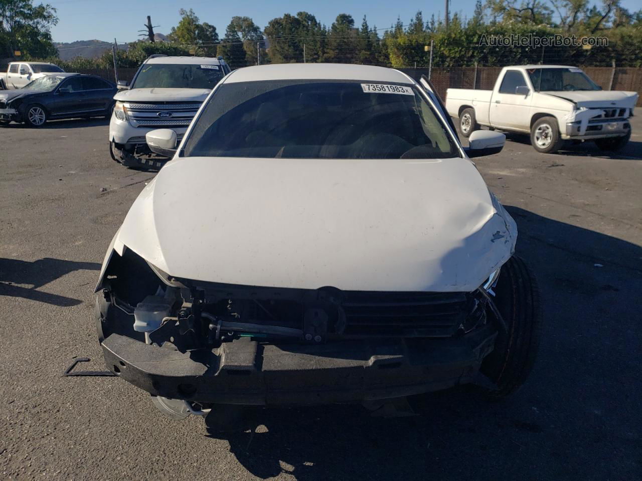 2011 Volkswagen Jetta Se White vin: 3VWDZ7AJ8BM391659