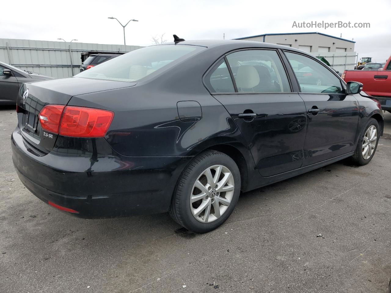 2011 Volkswagen Jetta Se Black vin: 3VWDZ7AJ9BM004102