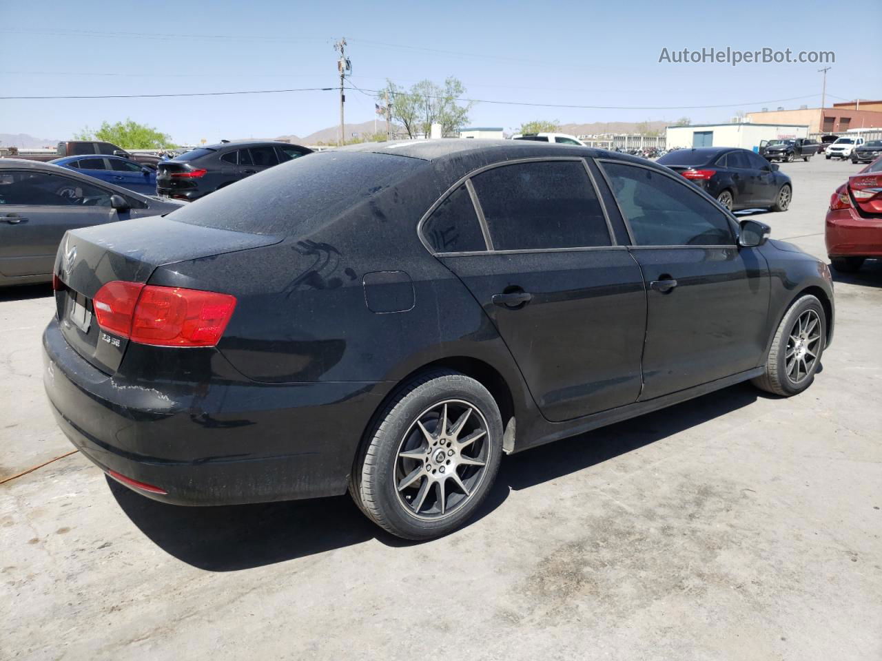 2011 Volkswagen Jetta Se Black vin: 3VWDZ7AJ9BM047371