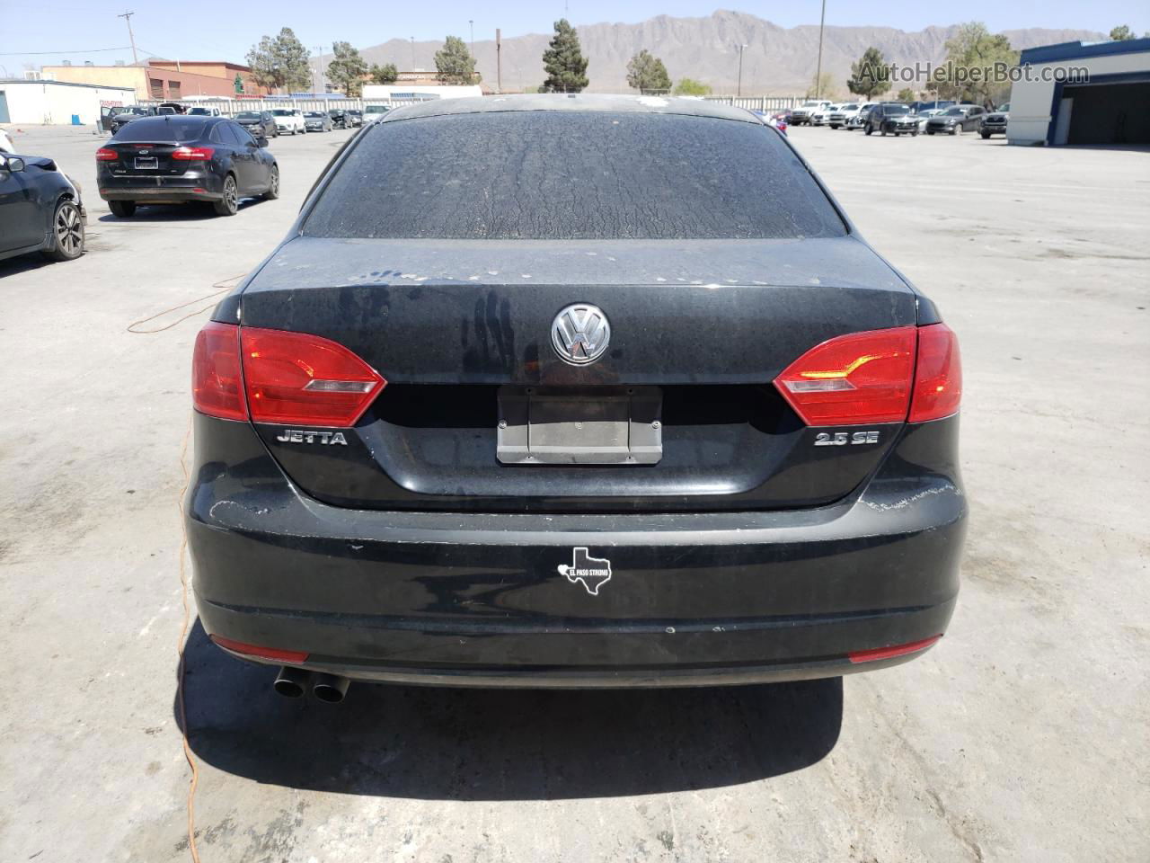 2011 Volkswagen Jetta Se Black vin: 3VWDZ7AJ9BM047371