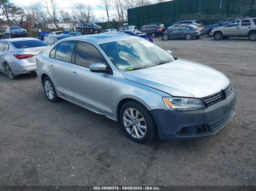 2011 Volkswagen Jetta 2.5l Se Silver vin: 3VWDZ7AJXBM082971