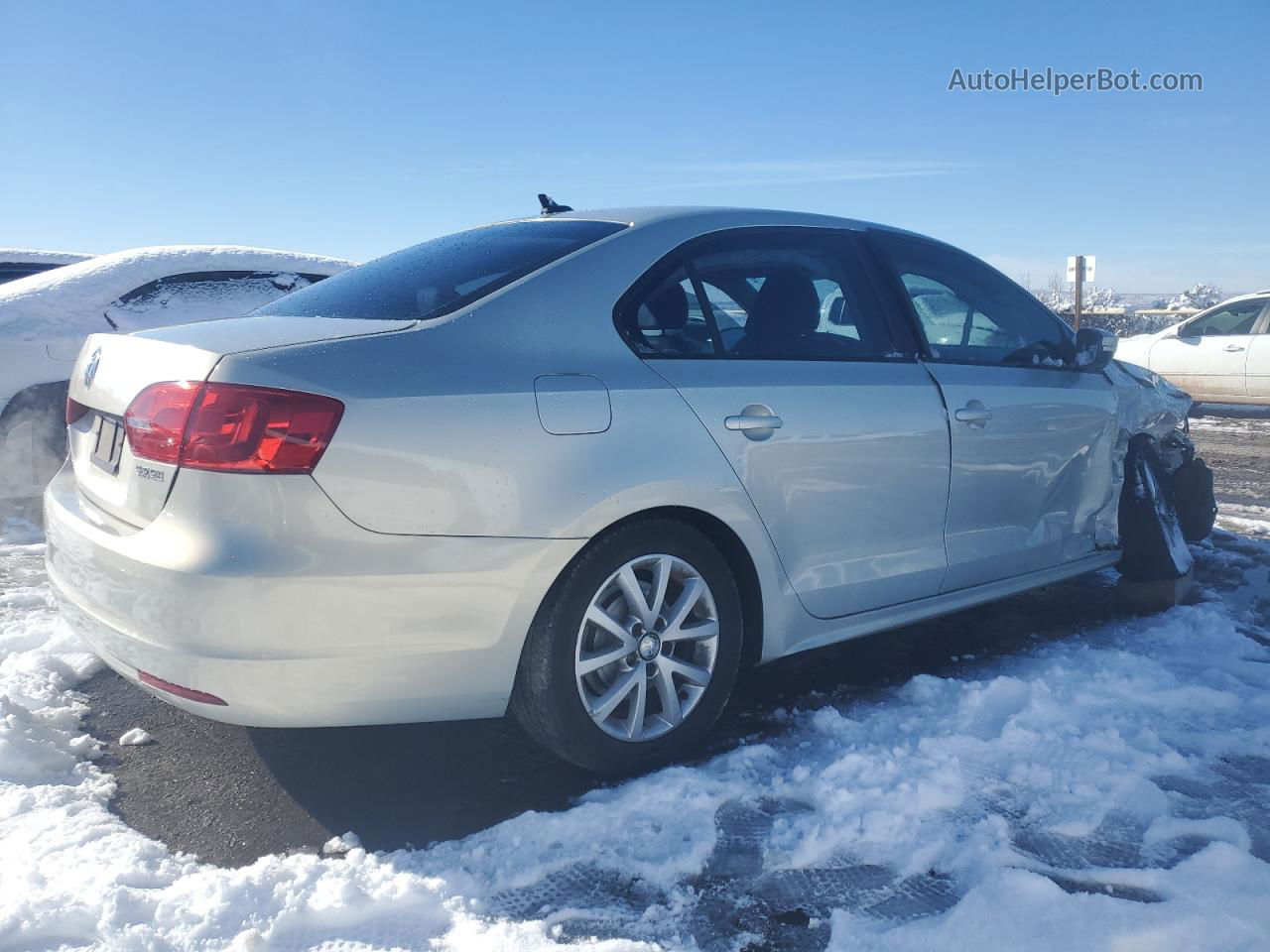 2011 Volkswagen Jetta Se Silver vin: 3VWDZ7AJXBM309737