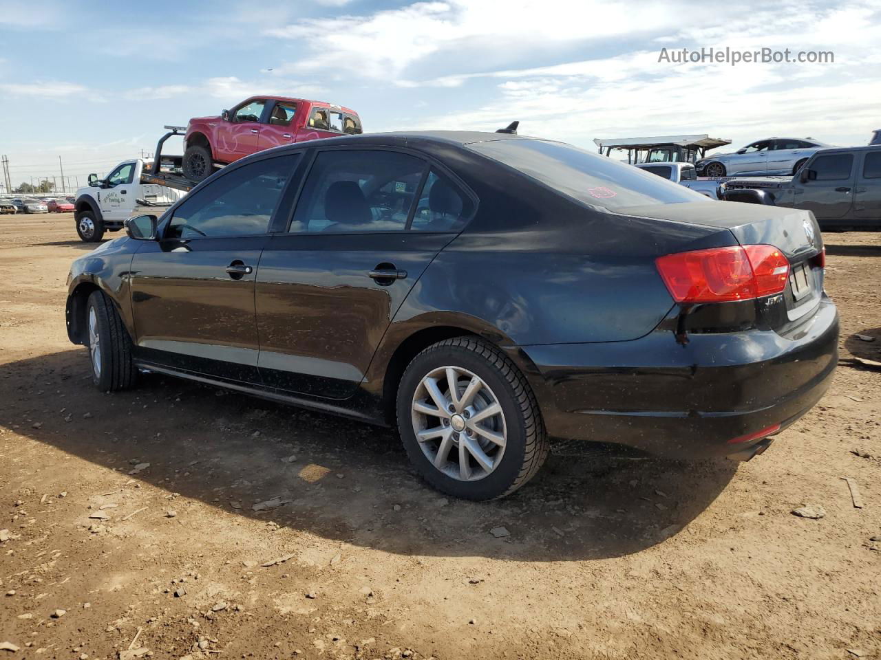 2011 Volkswagen Jetta Se Black vin: 3VWDZ7AJXBM315862