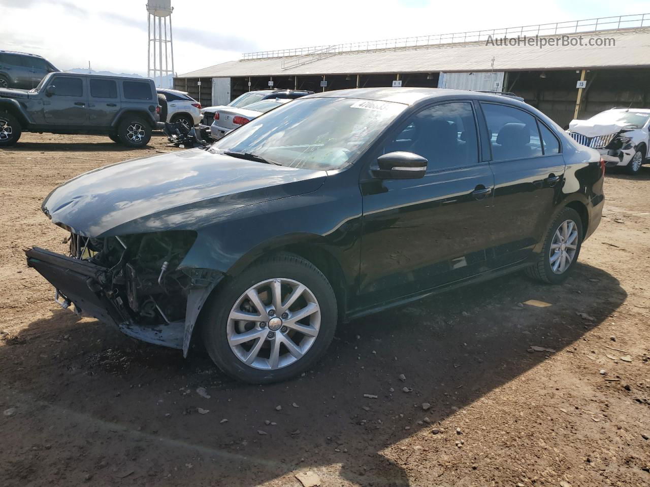 2011 Volkswagen Jetta Se Black vin: 3VWDZ7AJXBM315862