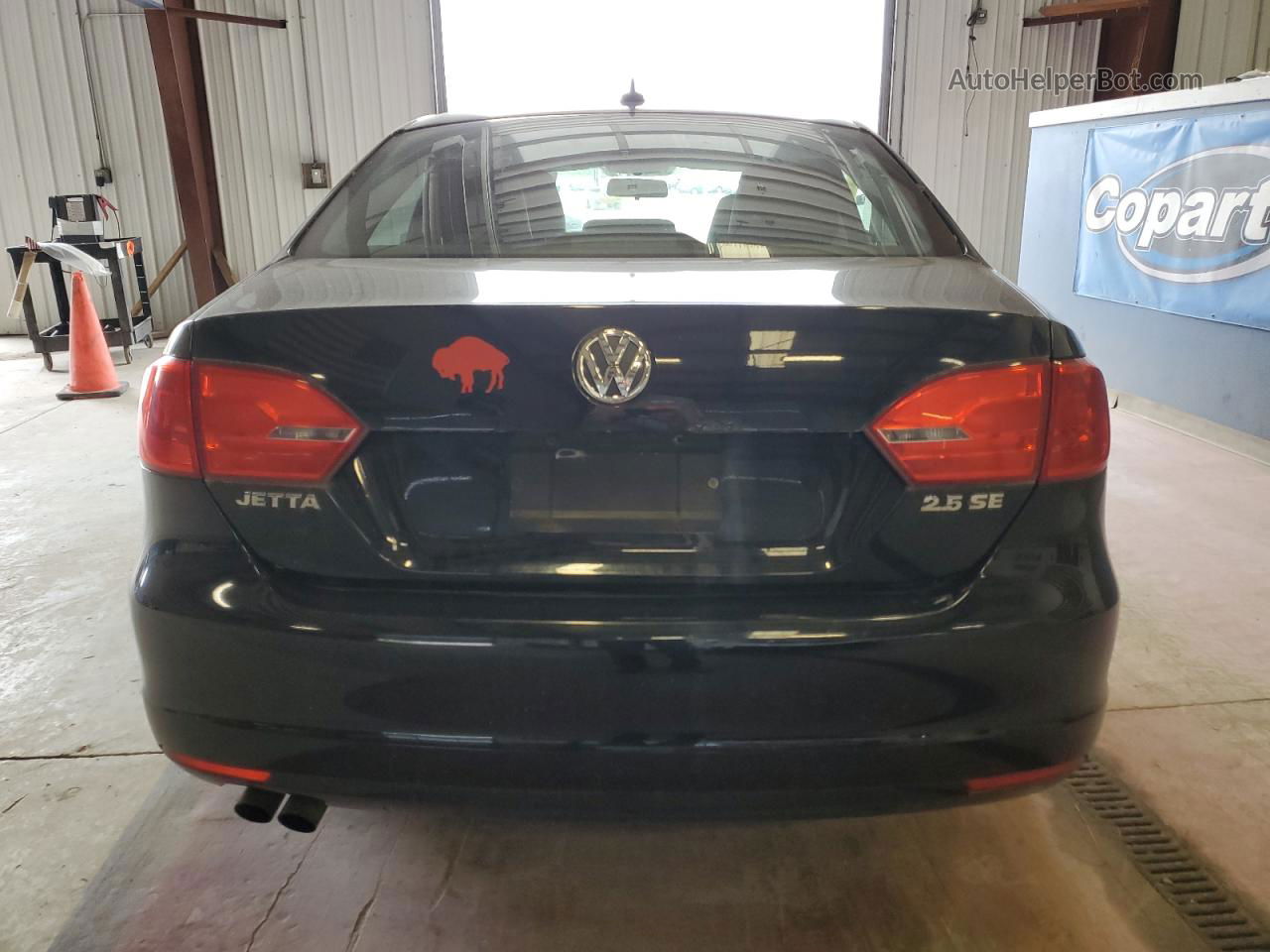 2011 Volkswagen Jetta Se Black vin: 3VWDZ7AJXBM351048