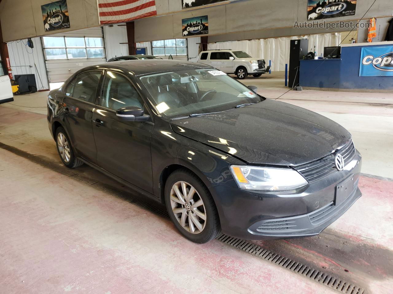 2011 Volkswagen Jetta Se Black vin: 3VWDZ7AJXBM351048