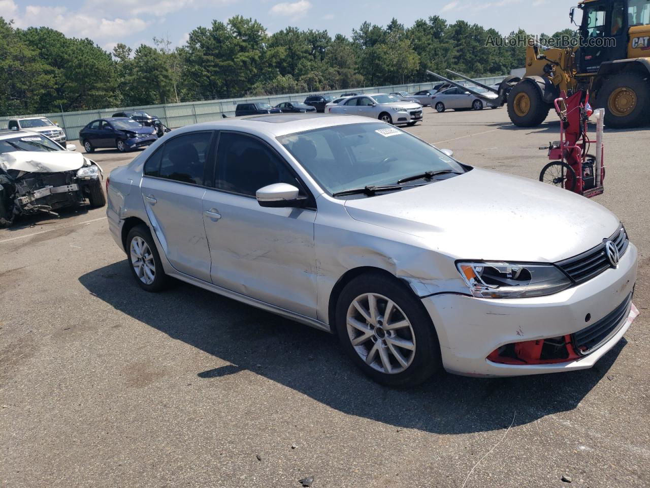 2011 Volkswagen Jetta Se Silver vin: 3VWDZ7AJXBM367928