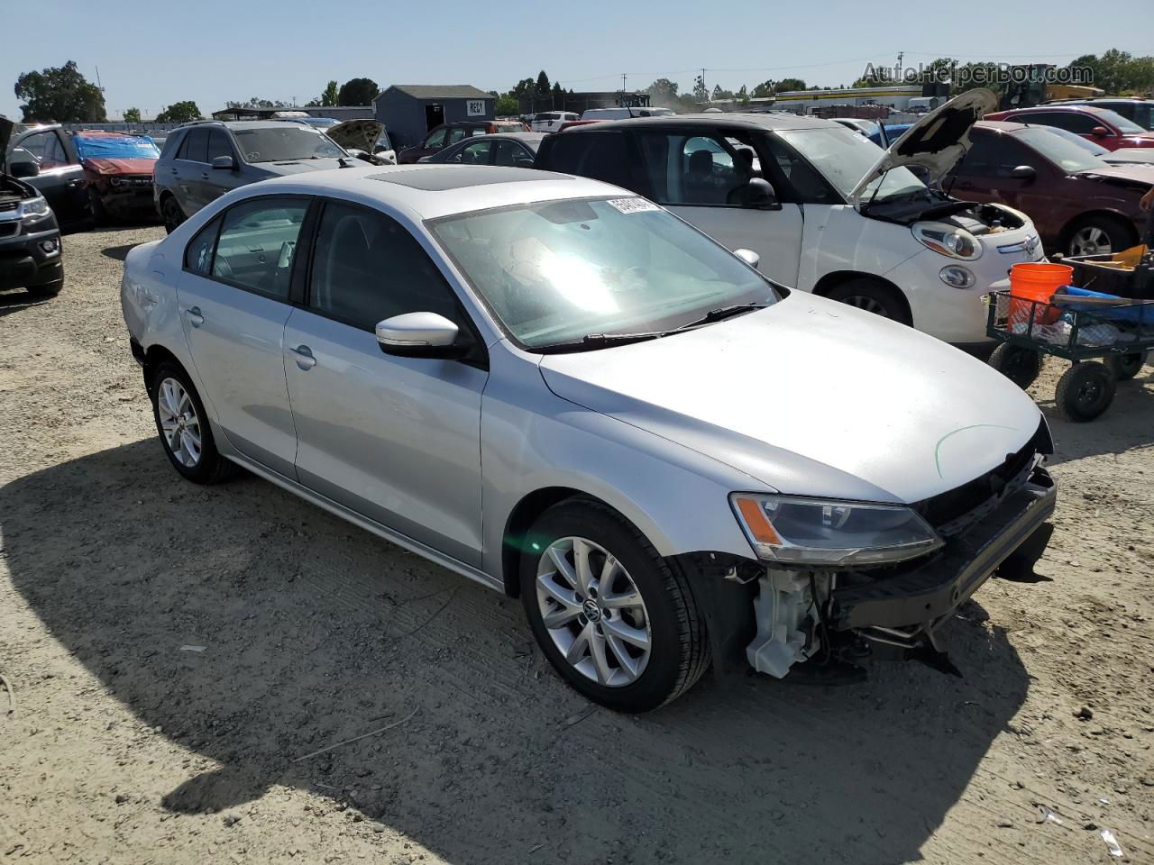 2011 Volkswagen Jetta Se Silver vin: 3VWDZ7AJXBM371574