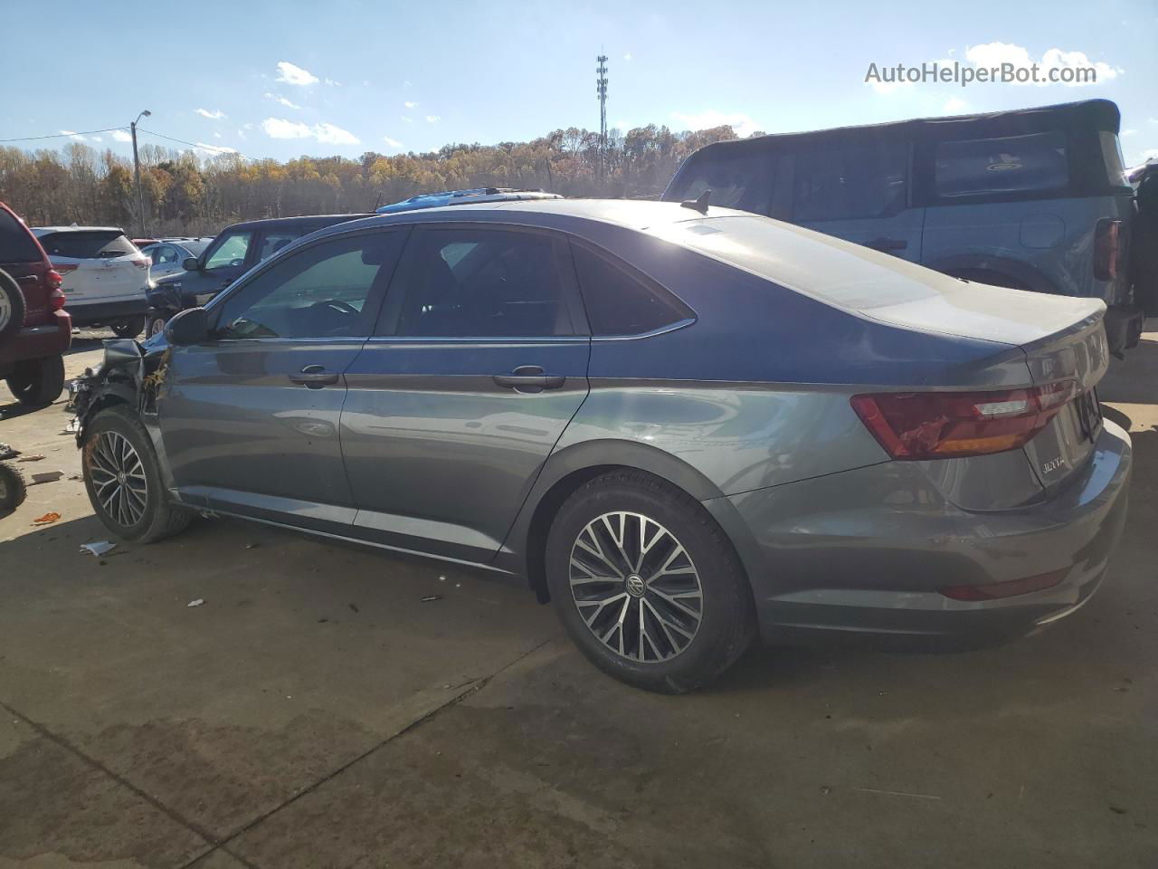 2019 Volkswagen Jetta Sel Серый vin: 3VWE57BU0KM102296