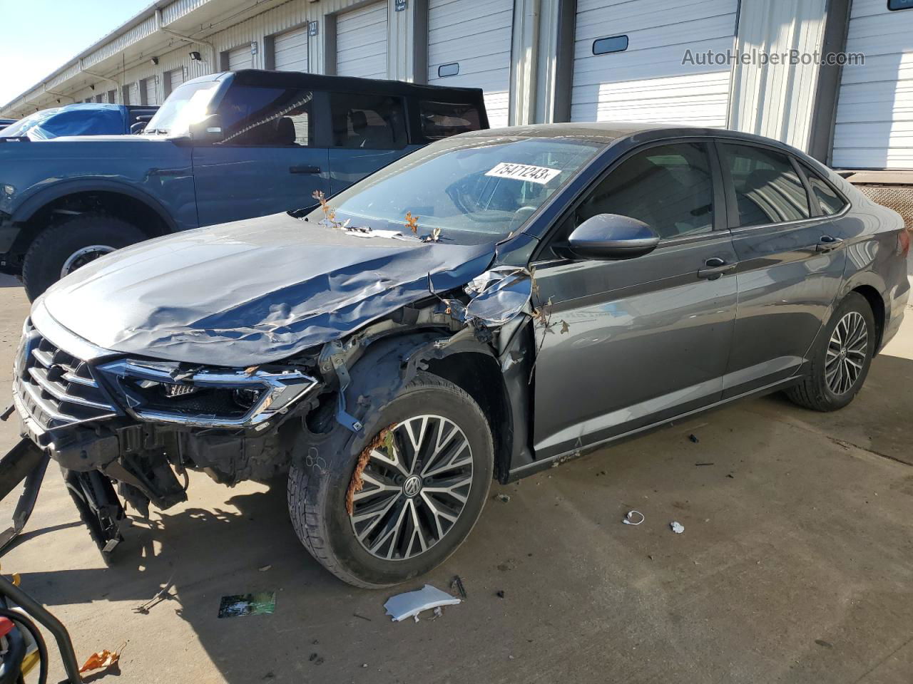 2019 Volkswagen Jetta Sel Серый vin: 3VWE57BU0KM102296