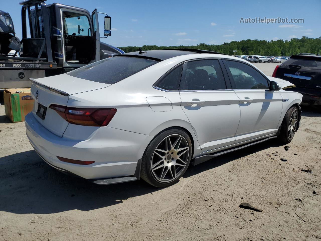 2019 Volkswagen Jetta Sel White vin: 3VWE57BU0KM200132