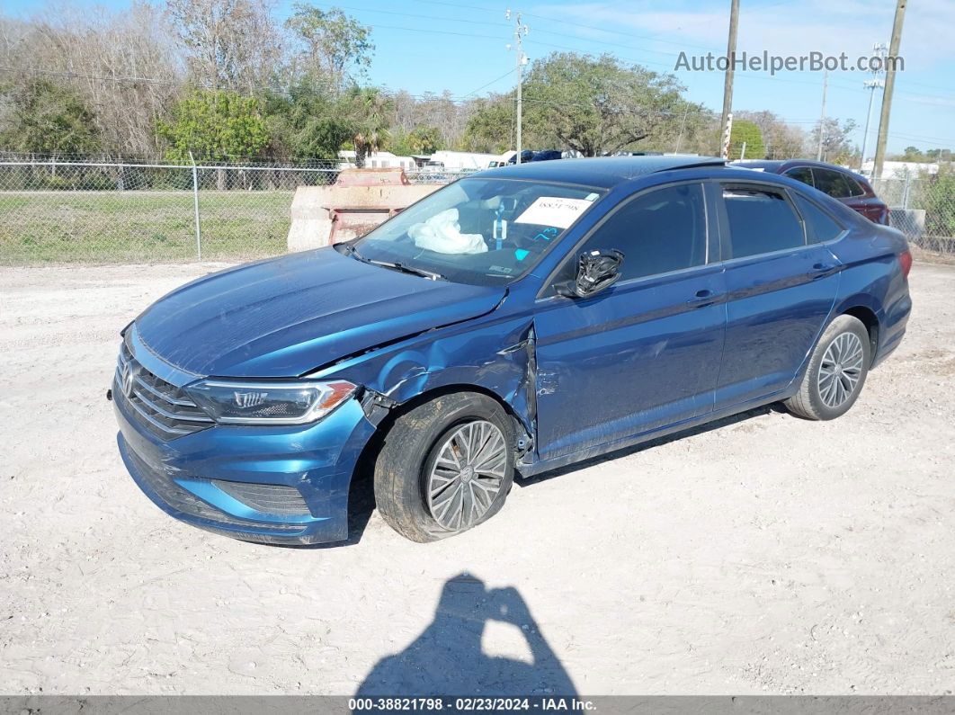 2019 Volkswagen Jetta 1.4t Sel Blue vin: 3VWE57BU2KM027360