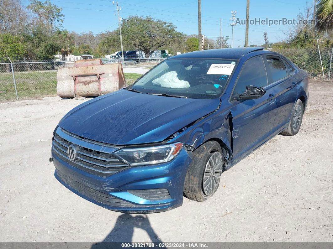 2019 Volkswagen Jetta 1.4t Sel Blue vin: 3VWE57BU2KM027360