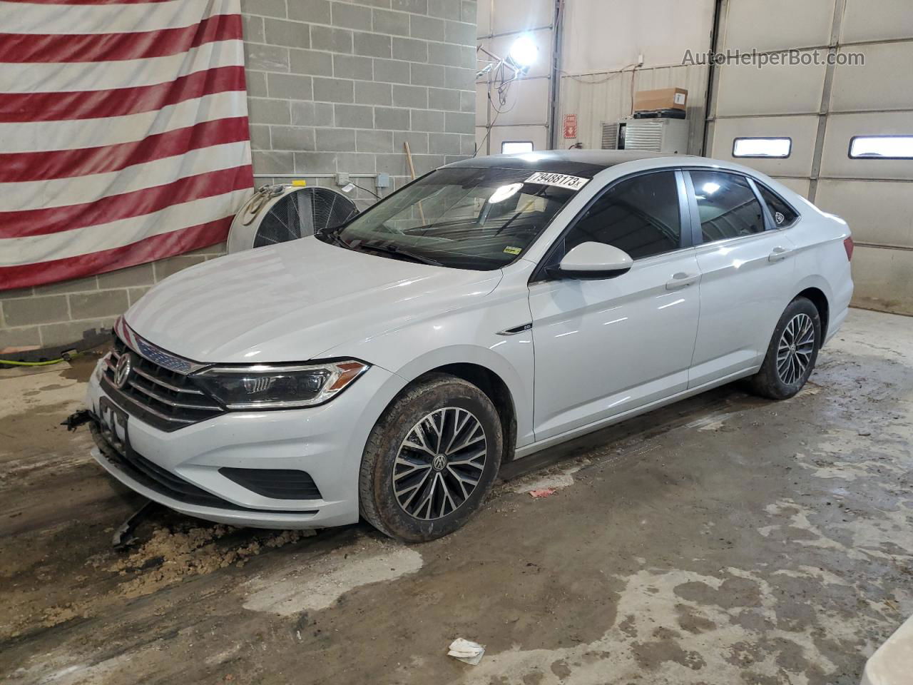 2019 Volkswagen Jetta Sel Gray vin: 3VWE57BU2KM039041