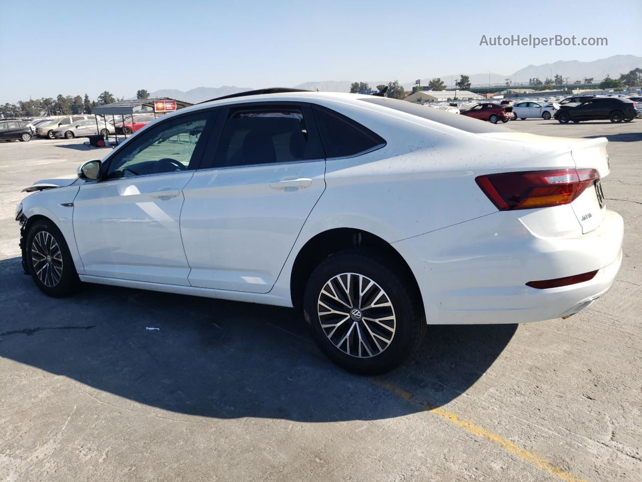 2019 Volkswagen Jetta Sel White vin: 3VWE57BU2KM207065