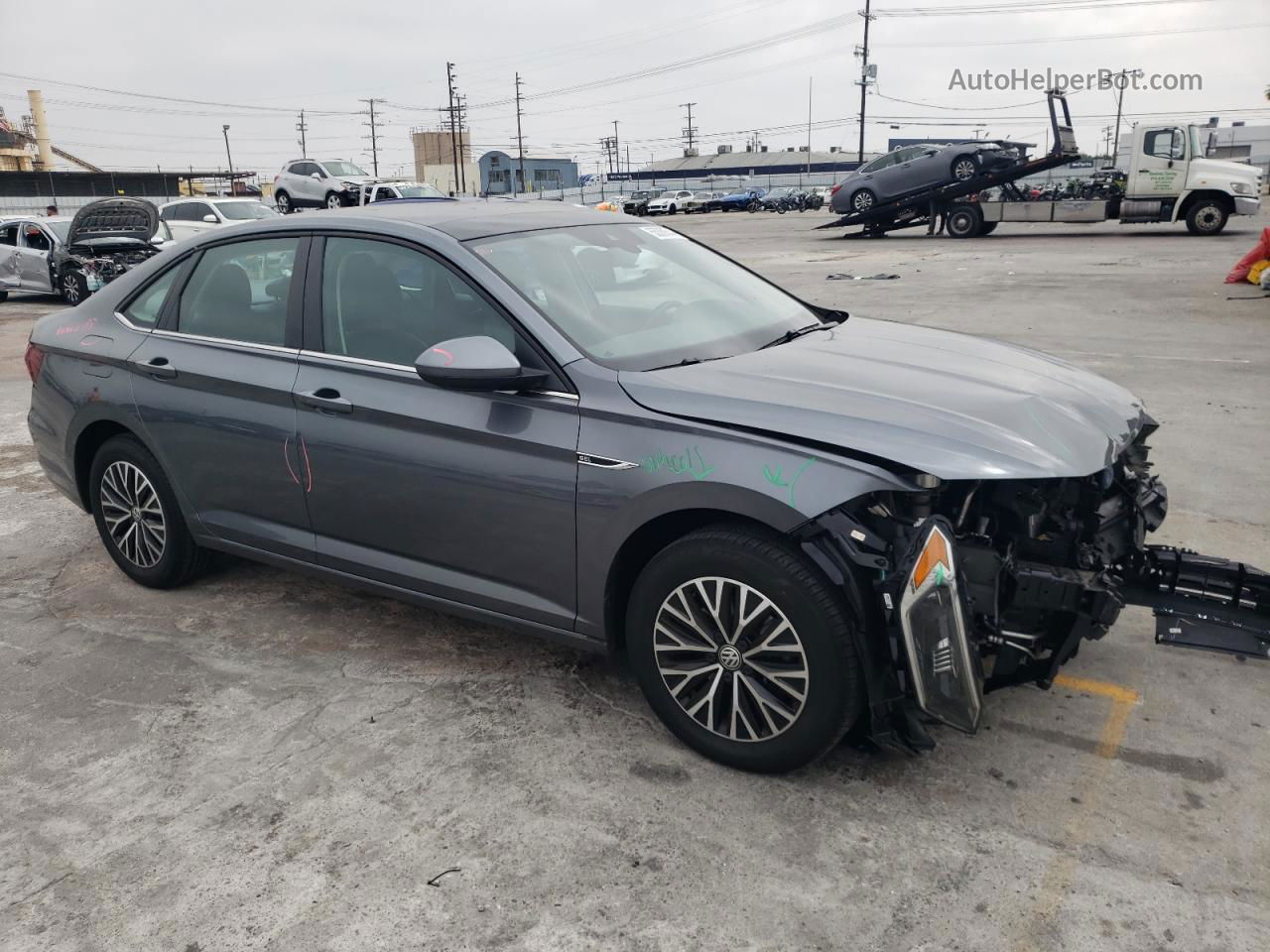 2019 Volkswagen Jetta Sel Угольный vin: 3VWE57BU3KM062554