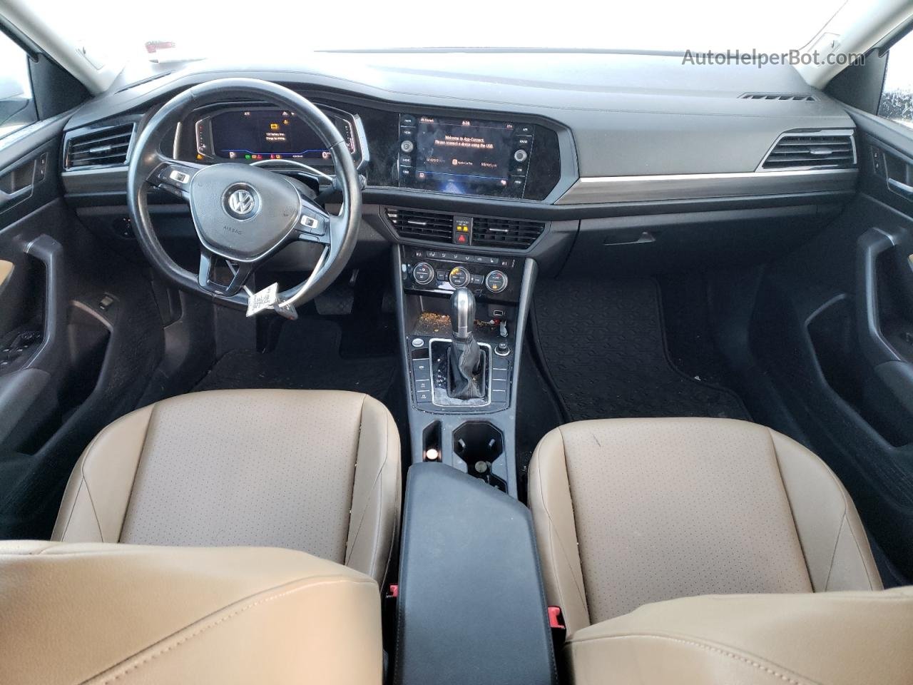 2019 Volkswagen Jetta Sel White vin: 3VWE57BU3KM195850