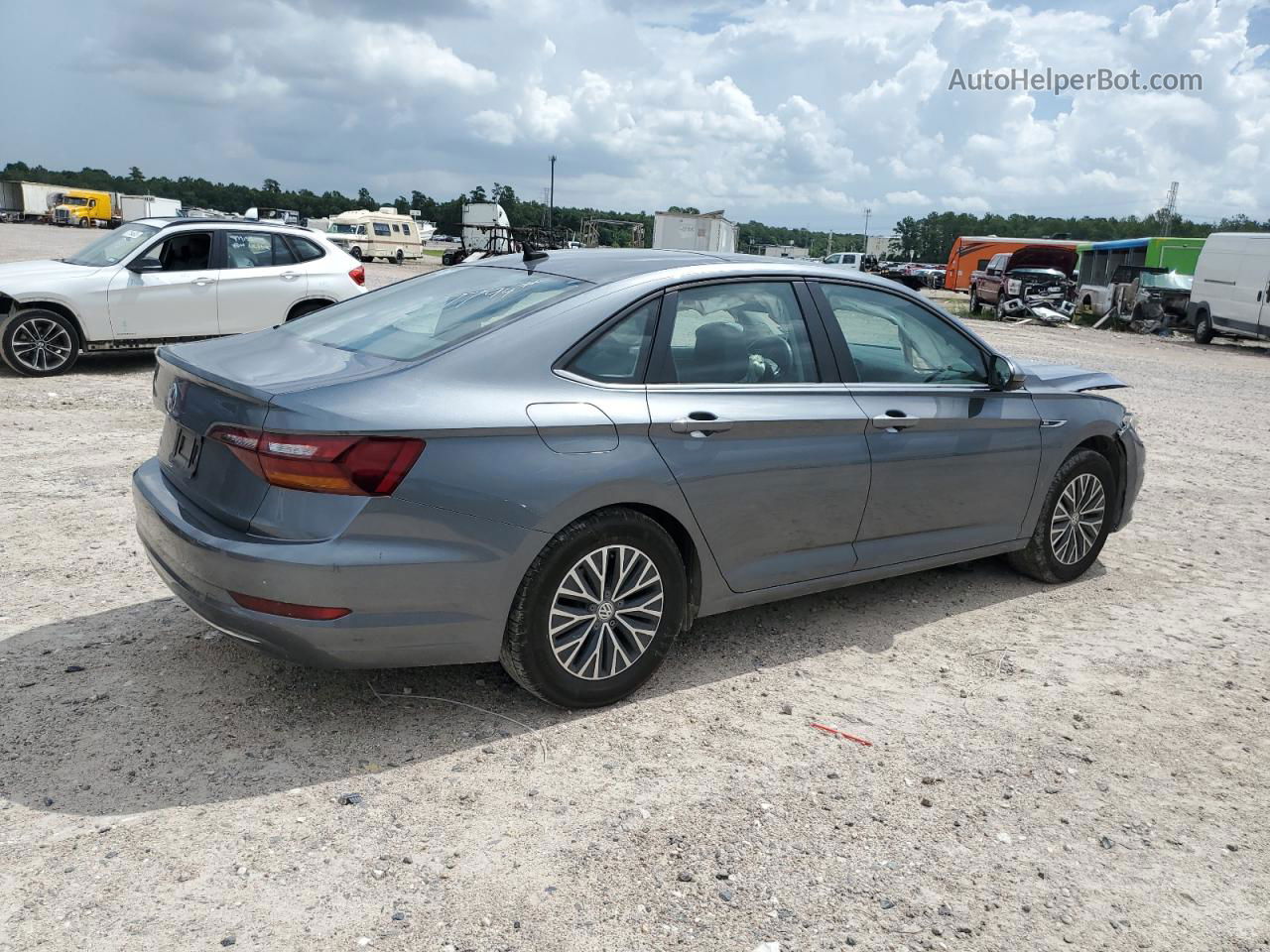 2019 Volkswagen Jetta Sel Gray vin: 3VWE57BU4KM067794