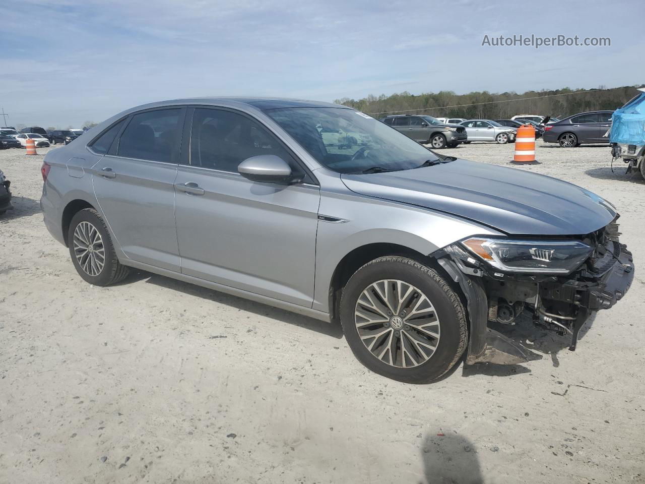 2019 Volkswagen Jetta Sel Silver vin: 3VWE57BU4KM230430