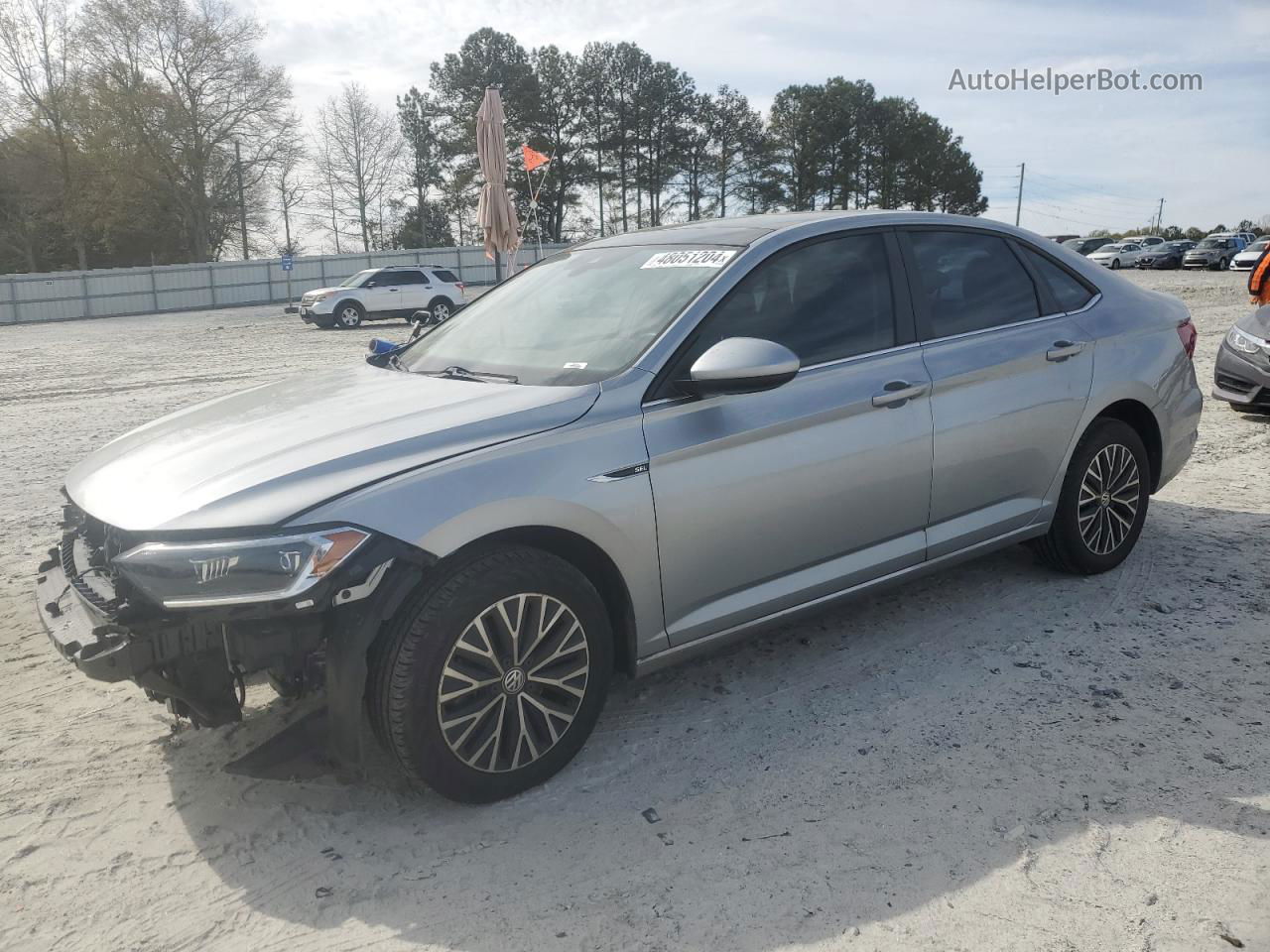 2019 Volkswagen Jetta Sel Silver vin: 3VWE57BU4KM230430